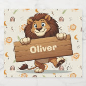 木造よくはしゃぐ名獅子プレート リキュールボトルラベル (シングルラベル)