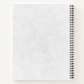 木造エレガント十字架とピンクの花 ノートブック (裏面)