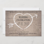 木造ハートエレガントウエディング招待状 招待状 (裏面)