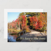 木造ブリッジ秋シーズンニューアドレス 案内ポストカード (正面/裏面)