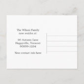 木造ブリッジ秋シーズンニューアドレス 案内ポストカード (裏面)