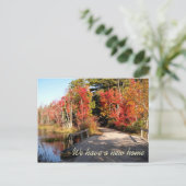 木造ブリッジ秋シーズンニューアドレス 案内ポストカード (スタンド正面)