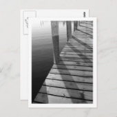 木造ボート波止場葉書 ポストカード (正面/裏面)