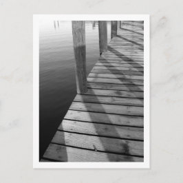 木造ボート波止場葉書 ポストカード