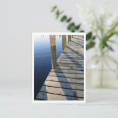 木造ボート波止場葉書 ポストカード (スタンド正面)