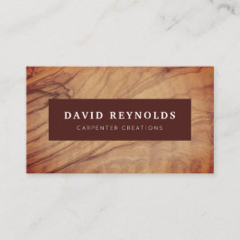 木造モダン大工建築事業車 名刺