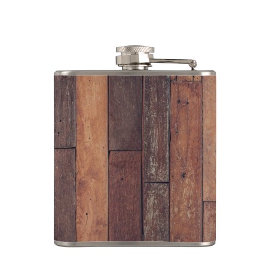 木造ユニーク素朴モノグラムファームハウス フラスク (裏面)