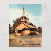 木造ロシアの教会 シーズンポストカード (正面)