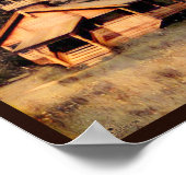 木造ロシアの教会 ポスター (角)