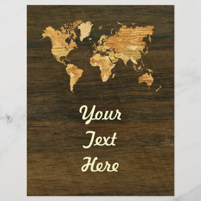 木造世界地図 (正面)