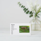 木造住宅ビジネスカード 名刺 (スタンド正面)