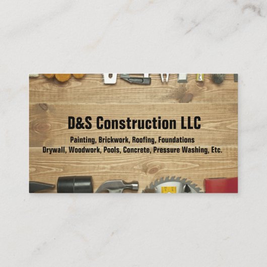 木造建築会社用心名刺 名刺 (裏面)