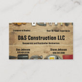 木造建築会社用心名刺 名刺 (正面)