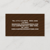 木造木木工大工建築 名刺 (裏面)