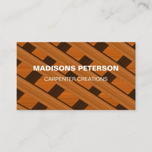 木造木木工大工建築 名刺 (正面)