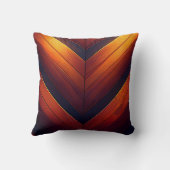 木造白熱［赤熱］光を放つシェブロン クッション (裏面)