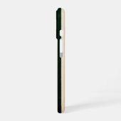木造素朴のフロアラインとマーキング iPhone 16ケース (左側面)