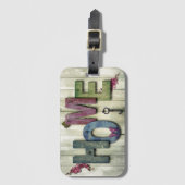 木造素朴ホームアンド鍵 ラゲッジタグ (正面縦)