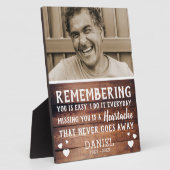 木造素朴家族記念写真 フォトプラーク (側面)