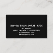 木造素朴理容師店 名刺 (裏面)