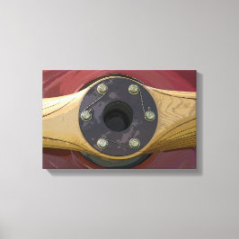 木造飛行機プロペラ キャンバスプリント