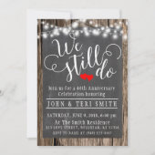 木造40周年素朴を迎え結婚る 招待状 (正面)