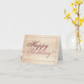 木造 カード (黄色い花)