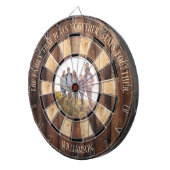 木遊のパーソナライズされた素朴写真 ダーツボード (正面右)