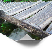 木道のプリツヴィツェ，クロアチア ポスター (角)