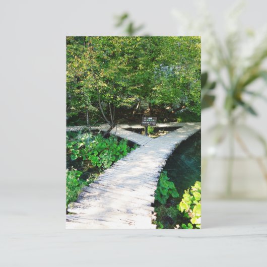 木道のプリツヴィツェ,クロアチア 招待状 (スタンド正面)