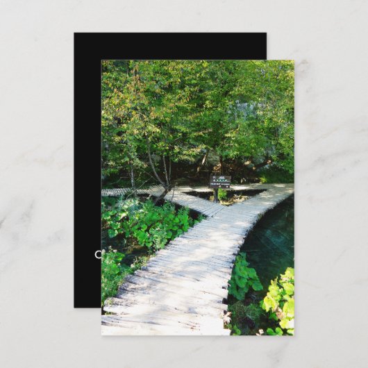 木道のプリツヴィツェ,クロアチア 招待状 (正面/裏面)