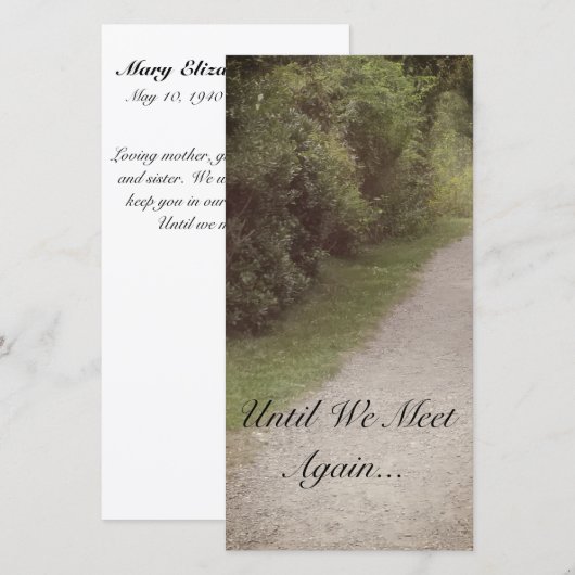 木道メモリアルカード (正面/裏面)