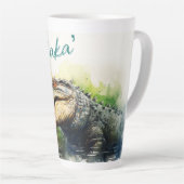 「木釈迦」 カフェラテマグ (右アングル)