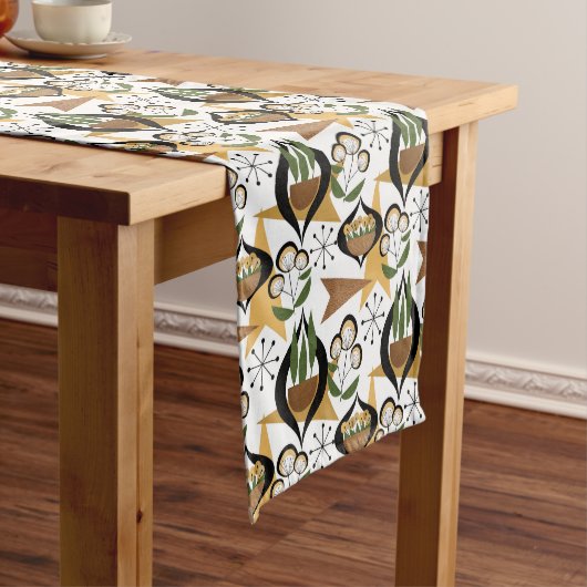 木鉢の観葉植物 |世紀中頃 ショートテーブルランナー (インサイチュ)