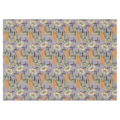 木鉢モダンの中世紀植物 テーブルクロス (正面(横))