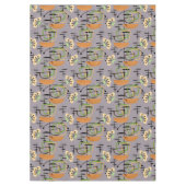 木鉢モダンの中世紀植物 テーブルクロス (正面)