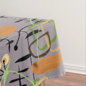 木鉢モダンの中世紀植物 テーブルクロス (インサイチュ)