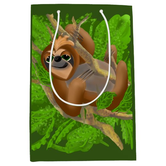 木間抜けにリラックス浮かぶ ミディアムペーパーバッグ (正面)