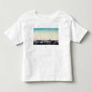 木陰のゴム仕事の空中写真 トドラーTシャツ