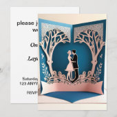 木陰の下で愛のダンス 招待状 (正面/裏面)