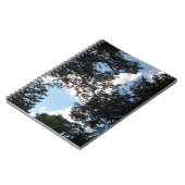 木陰の雲の写真 ノートブック (左側)