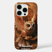 木雪フクロウのソアリング Case-Mate iPhoneケース (裏面)