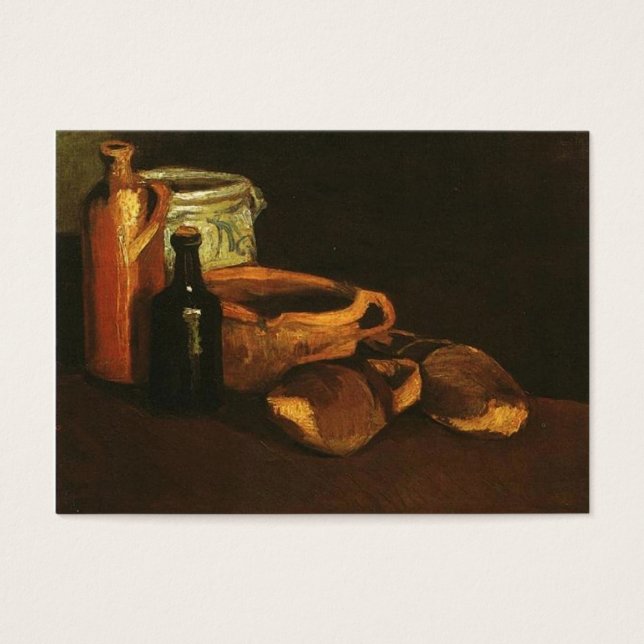「木靴と土鍋のある静物画」ゴッホ (正面)