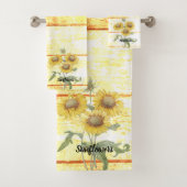 木風呂タオルセットのひまわり バスタオルセット (インサイチュ)