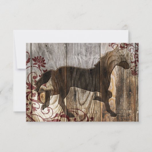 木馬の年 招待状 (正面)