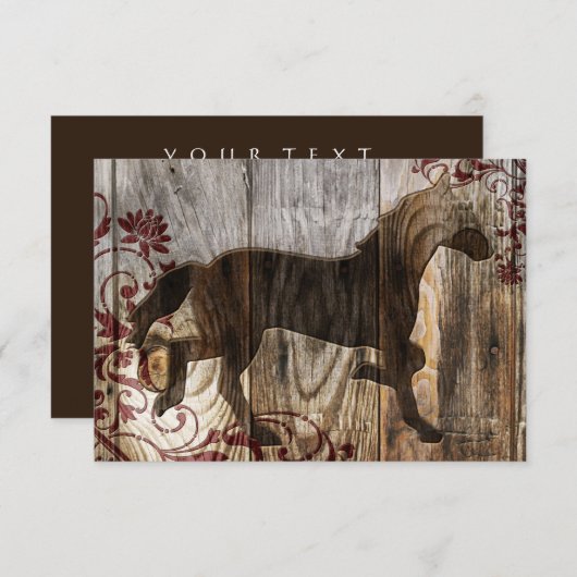 木馬の年 招待状 (正面/裏面)