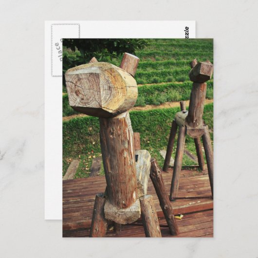 木馬 ポストカード (正面/裏面)