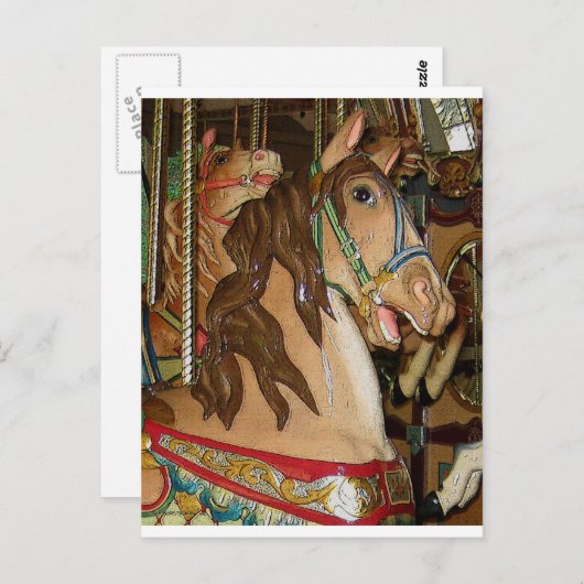 木馬 ポストカード (正面/裏面)