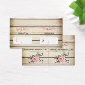 木魅力的の鋏とバラつるラベル (デスク)