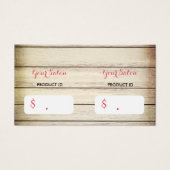 木魅力的の鋏とバラつるラベル (正面)